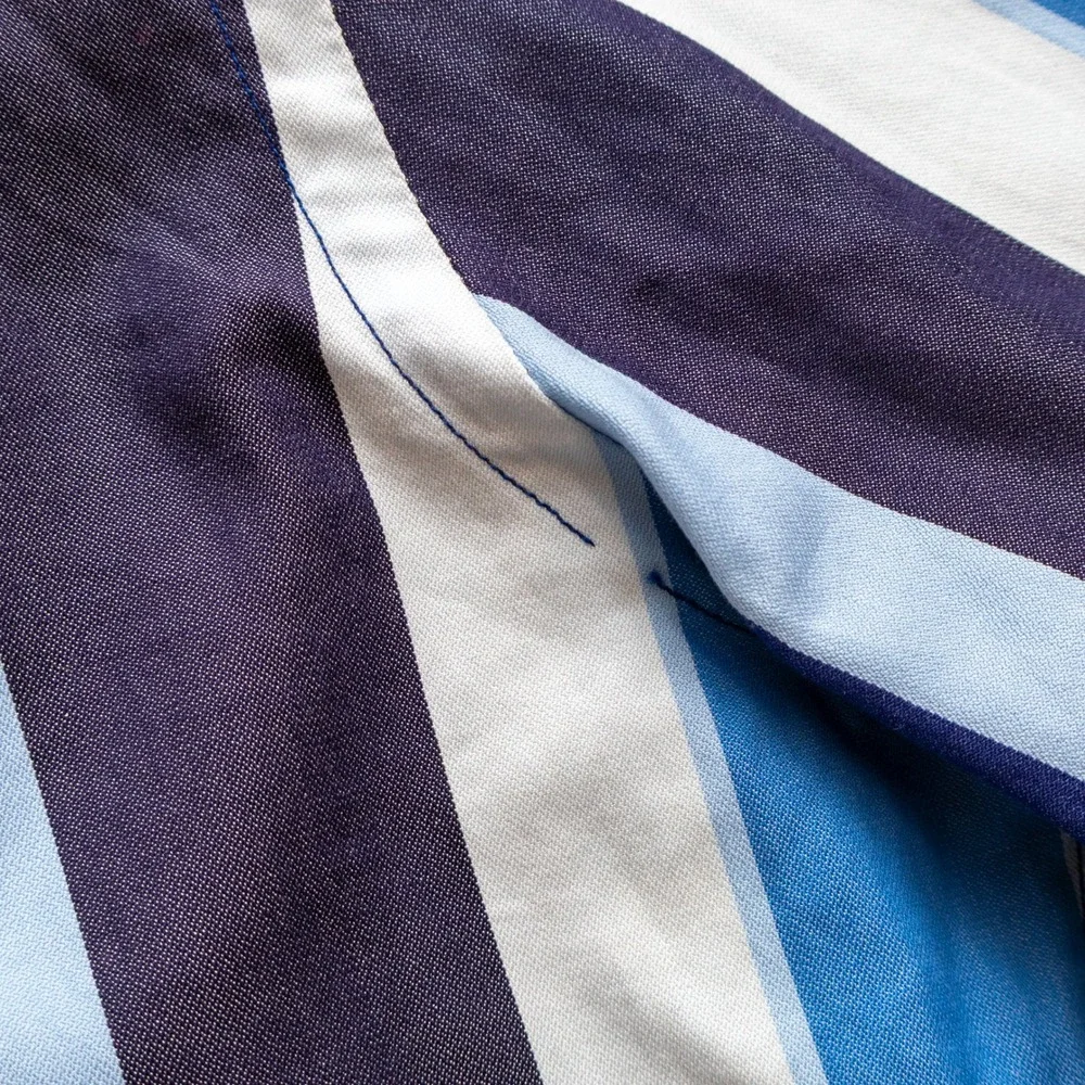 Gucci Blue and White Striped Dress Shirt
